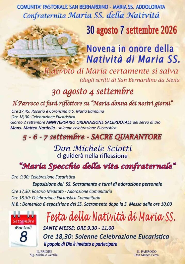 Festa della Natività di Maria SS